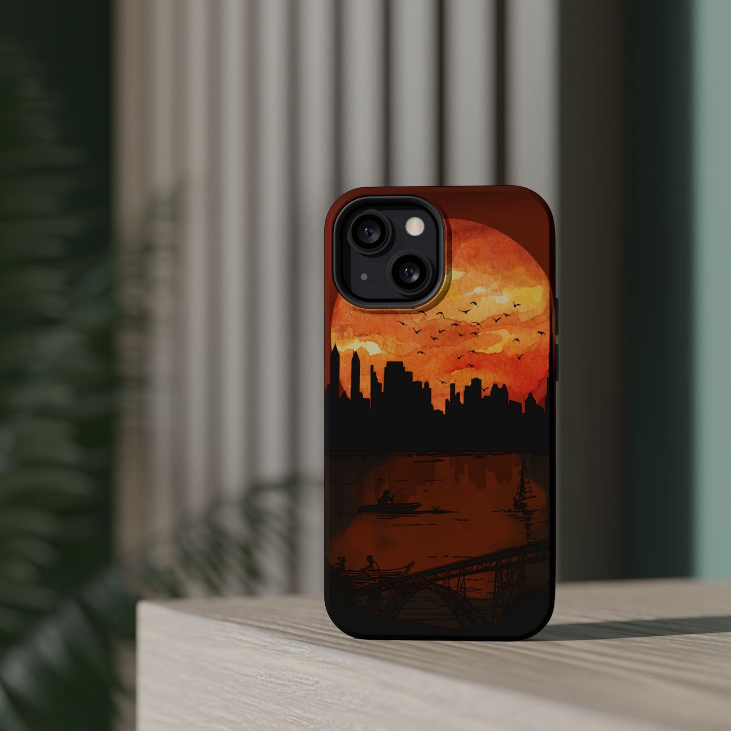 Mitternachts-Sonnenuntergang Handyhülle