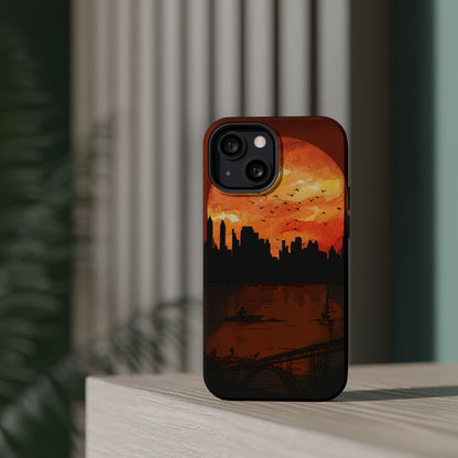 Mitternachts-Sonnenuntergang Handyhülle