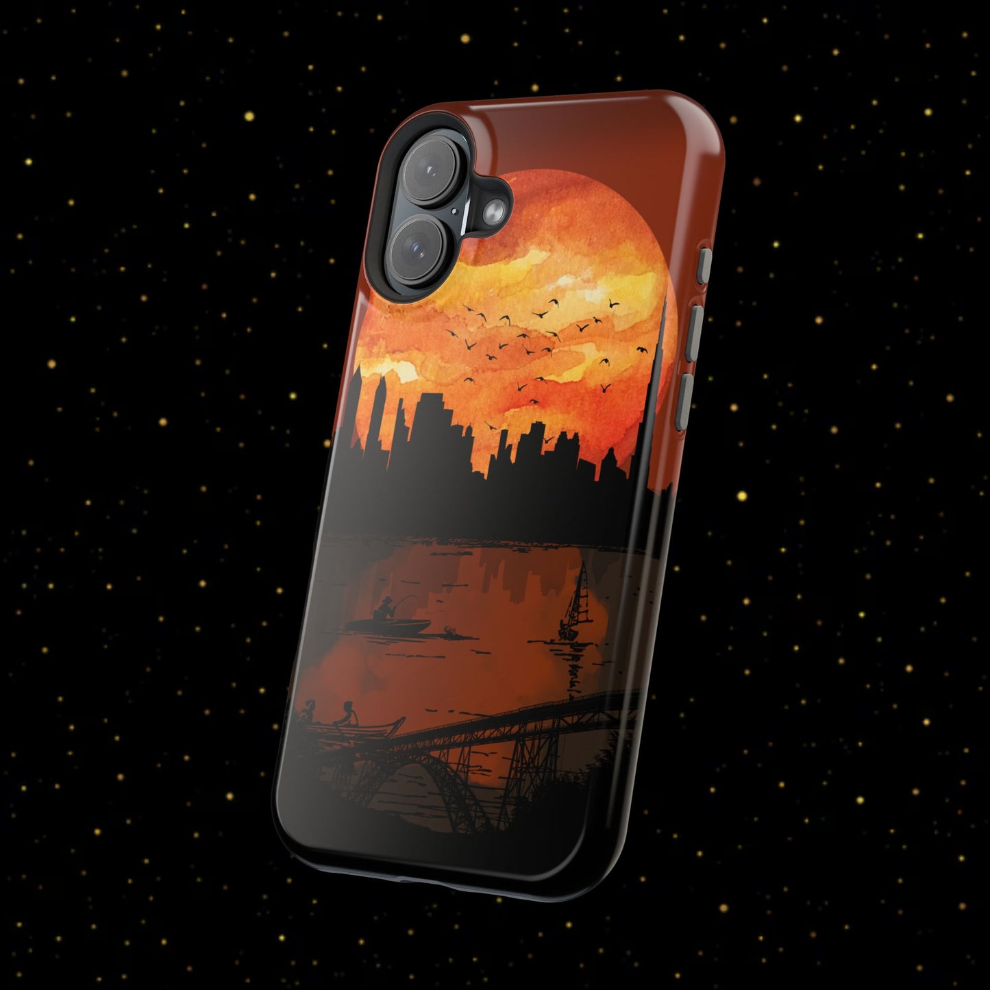 Mitternachts-Sonnenuntergang Handyhülle