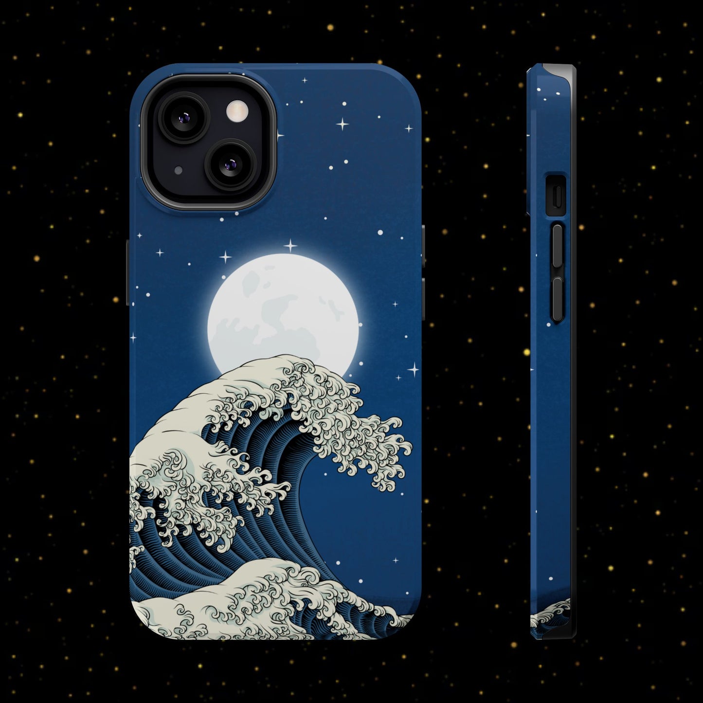 Magnetische Handyhülle <Mondlichtwelle>