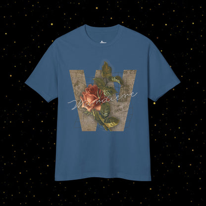 'w' Floral Art T-Shirt