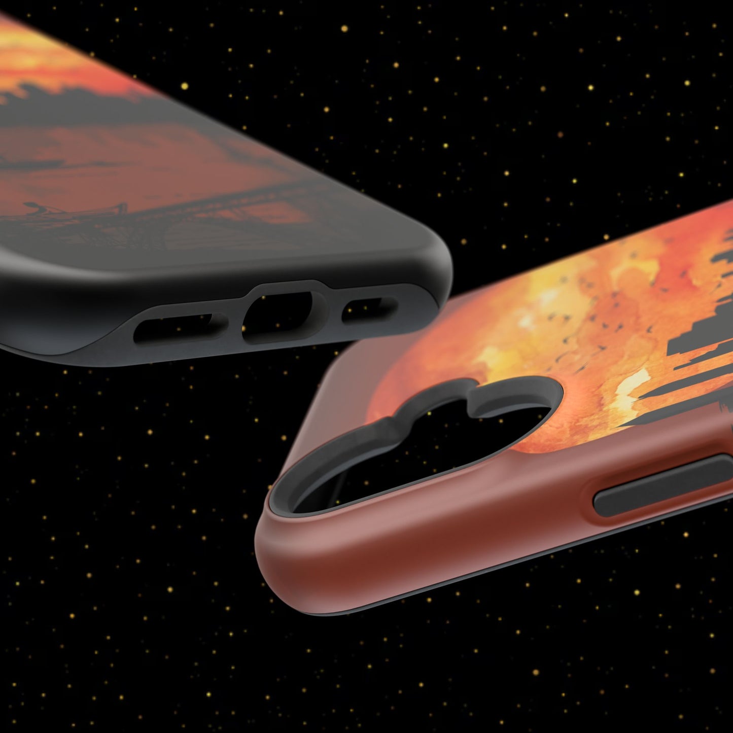 Mitternachts-Sonnenuntergang Handyhülle