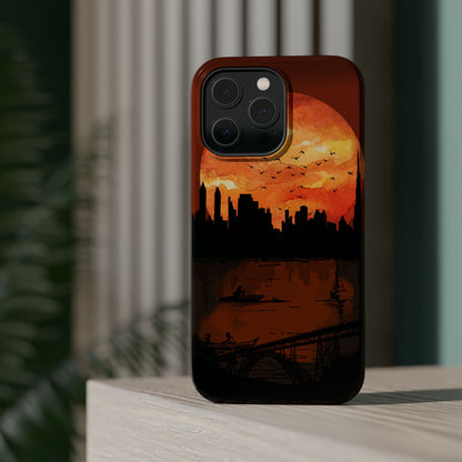 Mitternachts-Sonnenuntergang Handyhülle