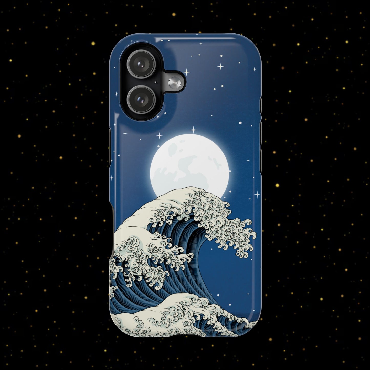 Magnetische Handyhülle <Mondlichtwelle>