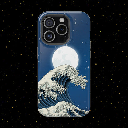 Magnetische Handyhülle <Mondlichtwelle>