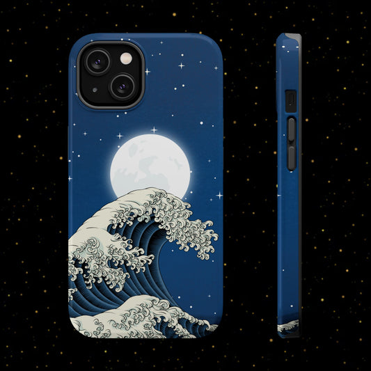 Magnetische Handyhülle <Mondlichtwelle>