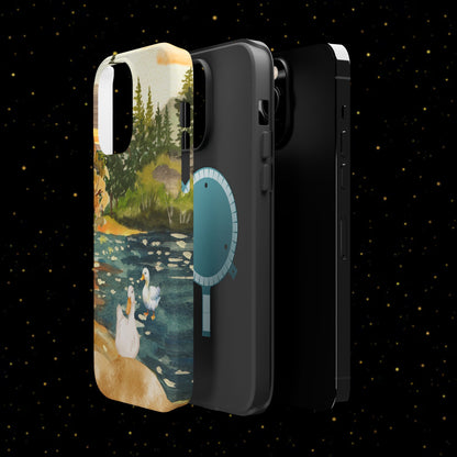 Flüsternde Flussenten Handyhülle