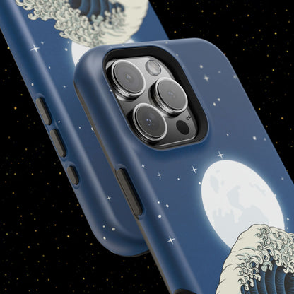 Magnetische Handyhülle <Mondlichtwelle>