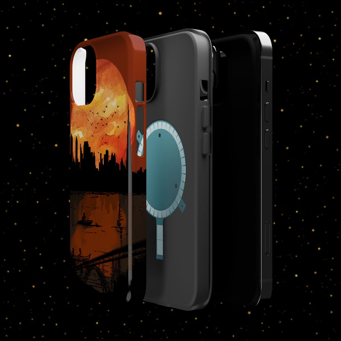 Mitternachts-Sonnenuntergang Handyhülle