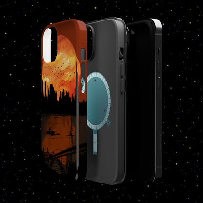 Mitternachts-Sonnenuntergang Handyhülle