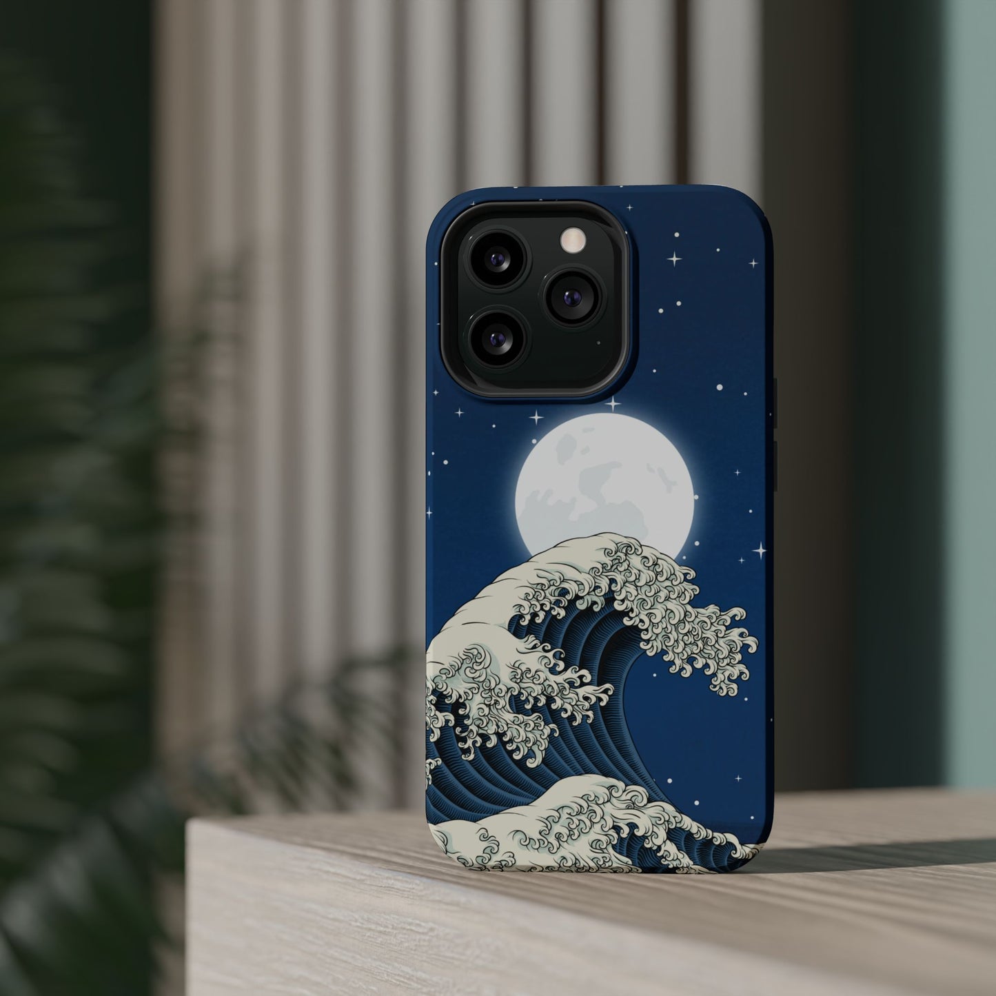 Magnetische Handyhülle <Mondlichtwelle>