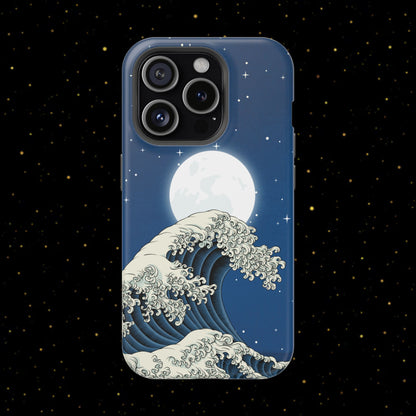 Magnetische Handyhülle <Mondlichtwelle>