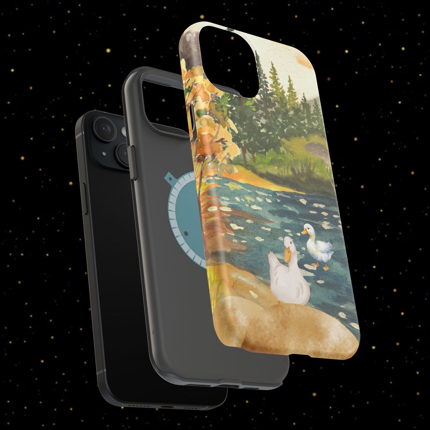 Flüsternde Flussenten Handyhülle