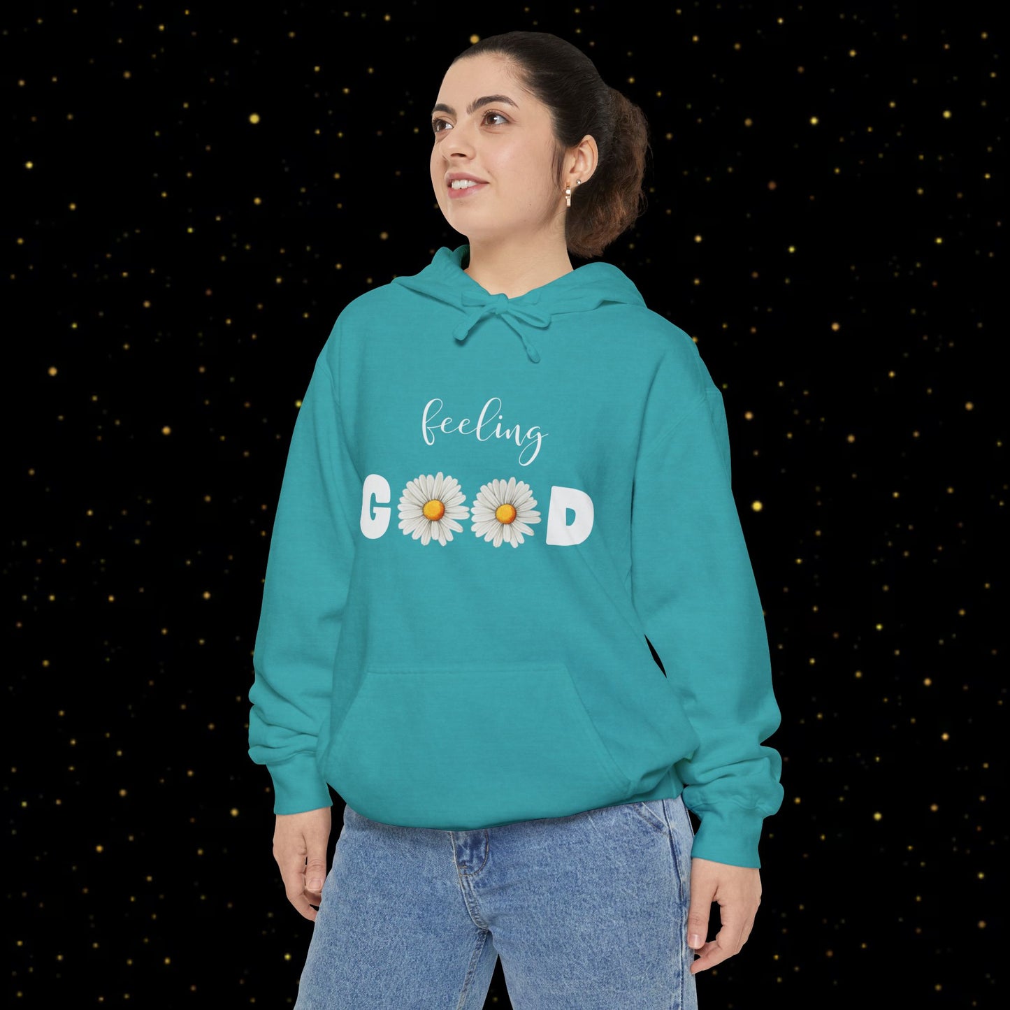 Feeling Good Gänseblümchen Kapuzenpullover