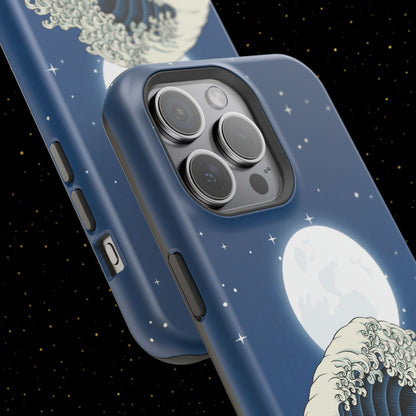 Magnetische Handyhülle <Mondlichtwelle>