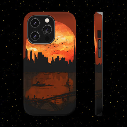 Mitternachts-Sonnenuntergang Handyhülle