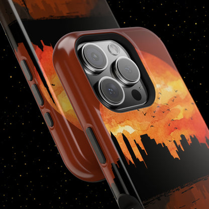 Mitternachts-Sonnenuntergang Handyhülle