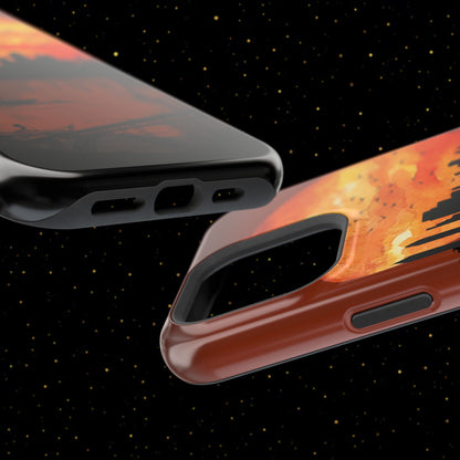 Mitternachts-Sonnenuntergang Handyhülle