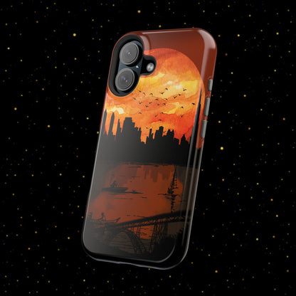 Mitternachts-Sonnenuntergang Handyhülle