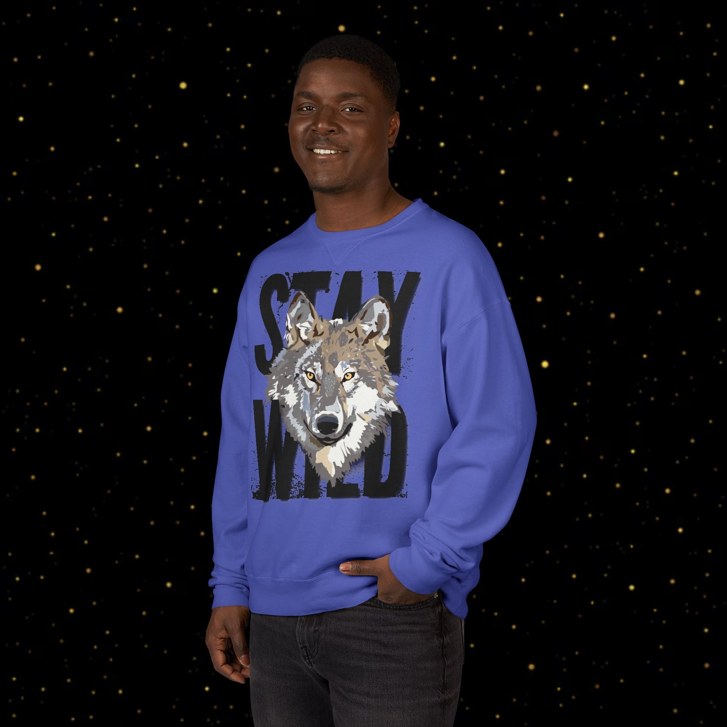 Stay Wild Wolf Sweatshirt