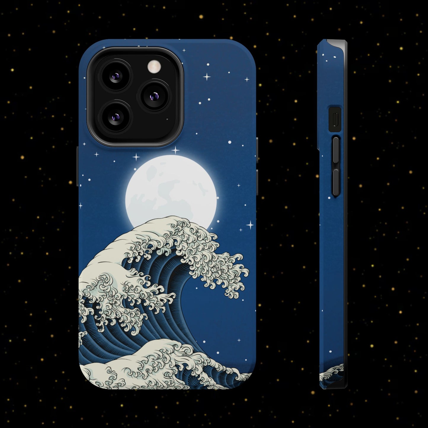 Magnetische Handyhülle <Mondlichtwelle>
