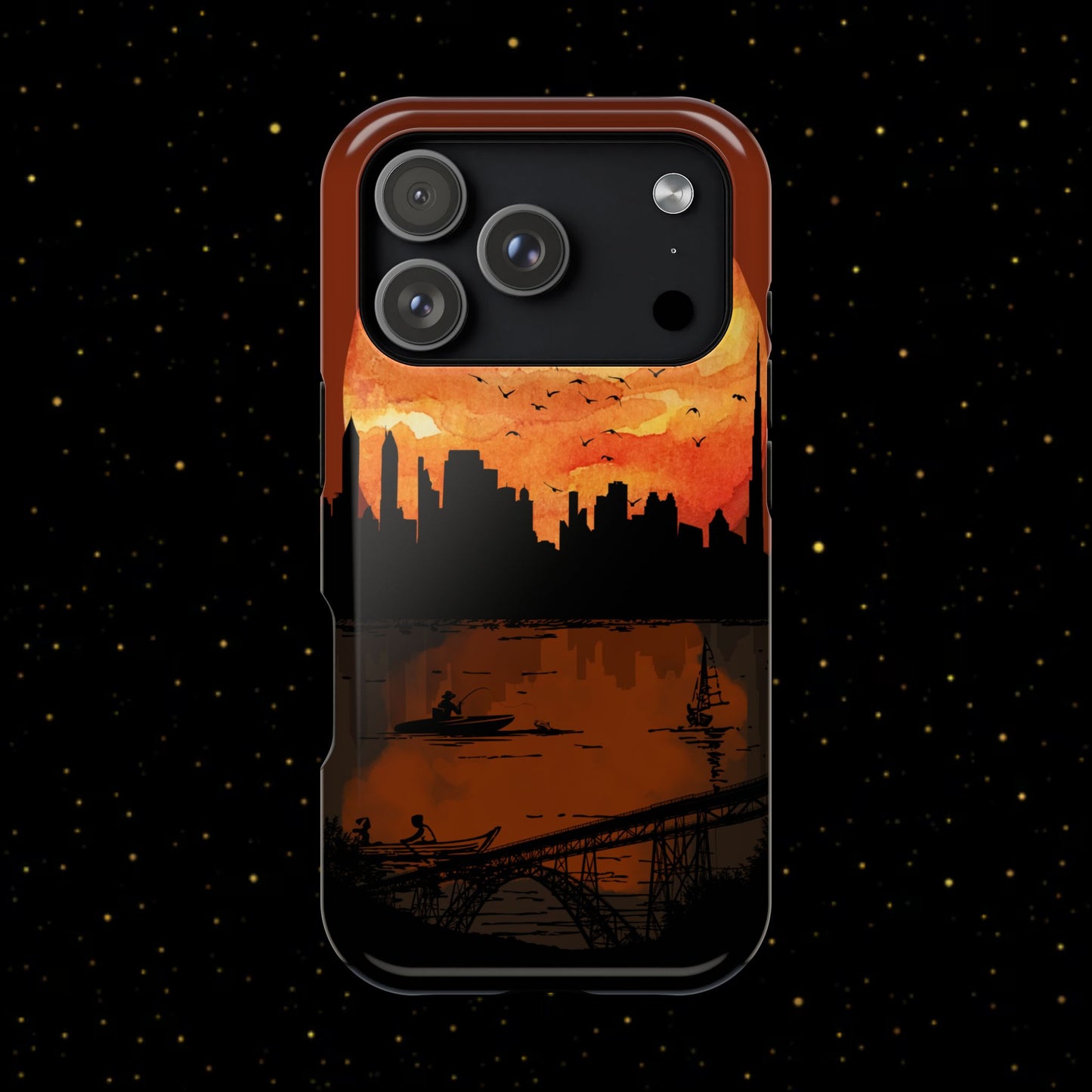 Mitternachts-Sonnenuntergang Handyhülle