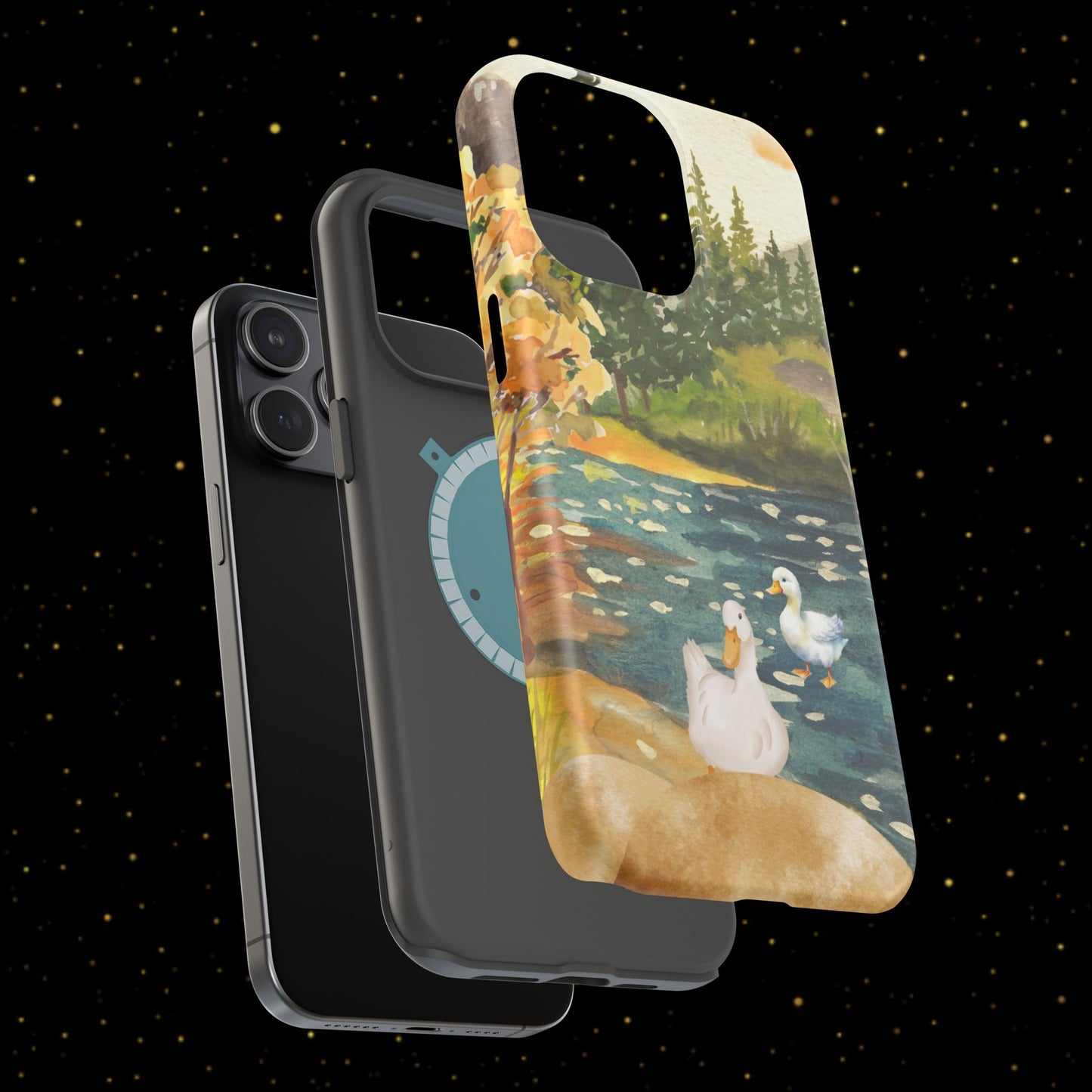 Flüsternde Flussenten Handyhülle