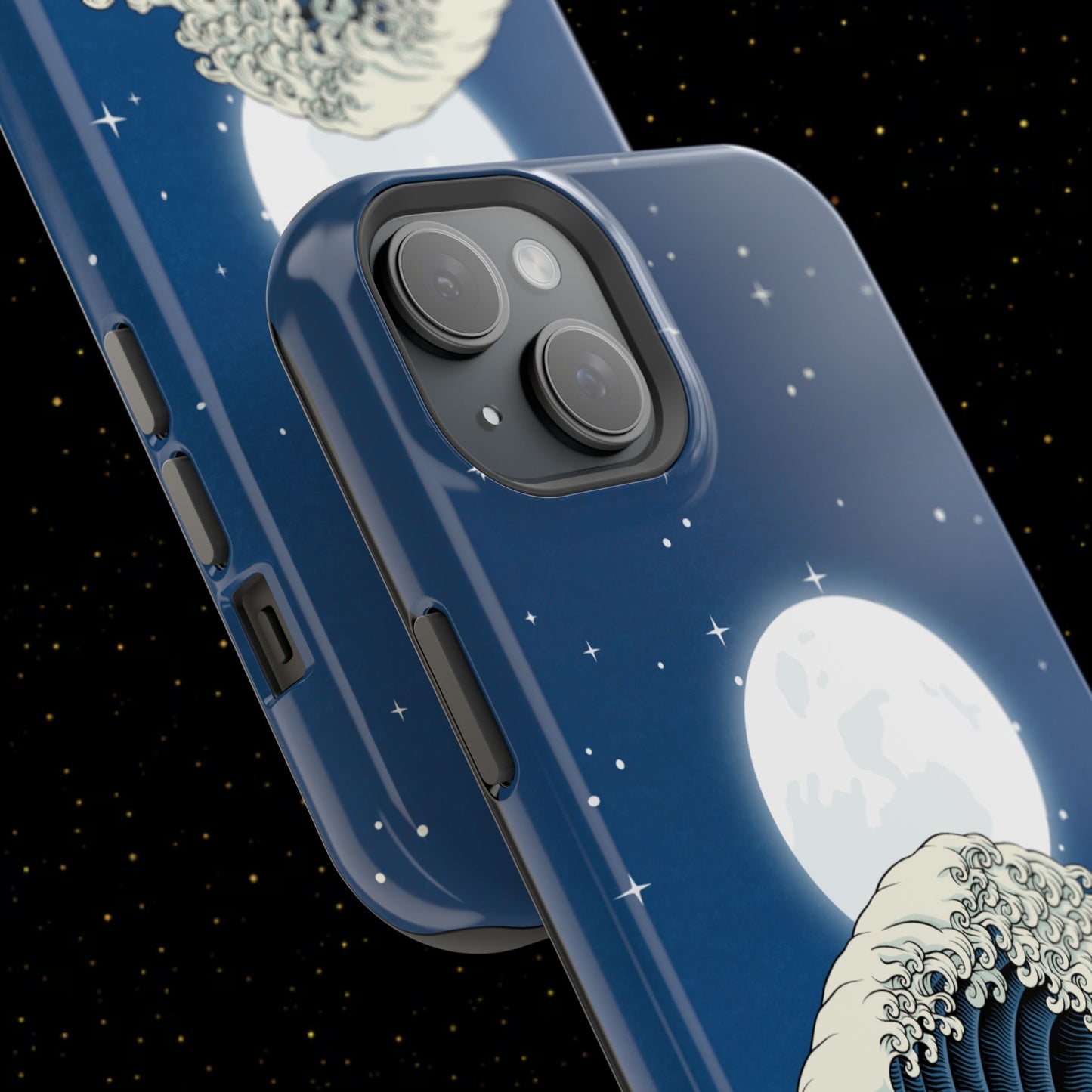 Magnetische Handyhülle <Mondlichtwelle>