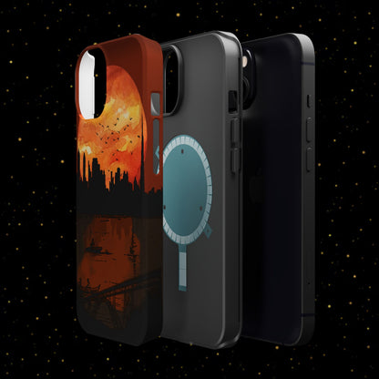 Mitternachts-Sonnenuntergang Handyhülle