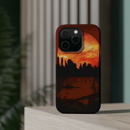 Mitternachts-Sonnenuntergang Handyhülle