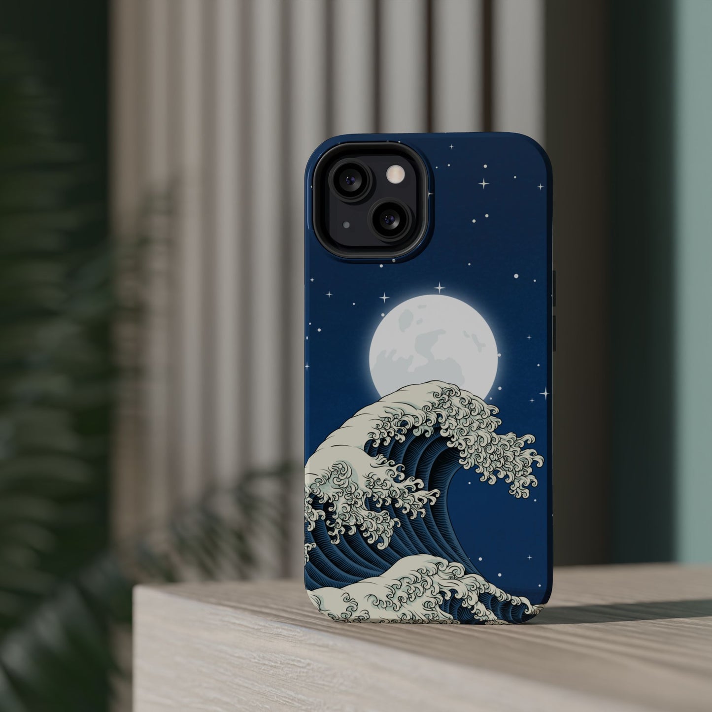 Magnetische Handyhülle <Mondlichtwelle>