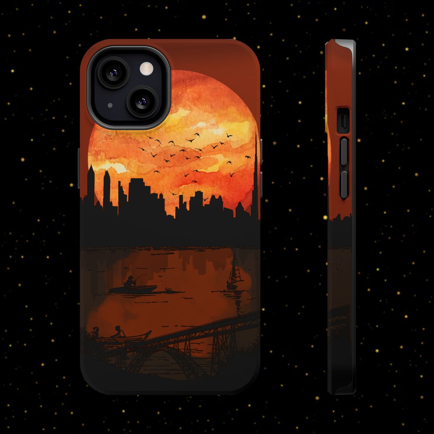 Mitternachts-Sonnenuntergang Handyhülle