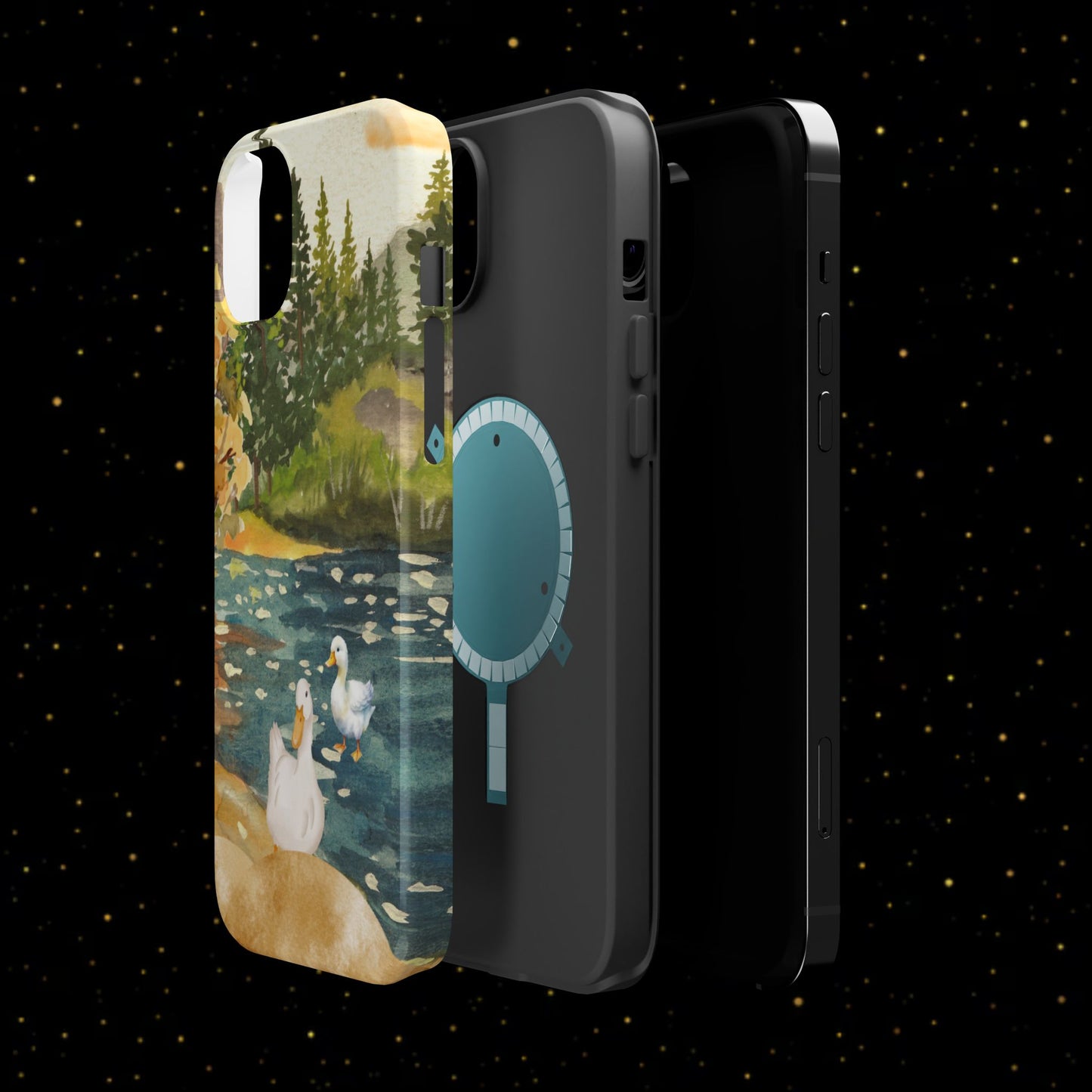 Flüsternde Flussenten Handyhülle