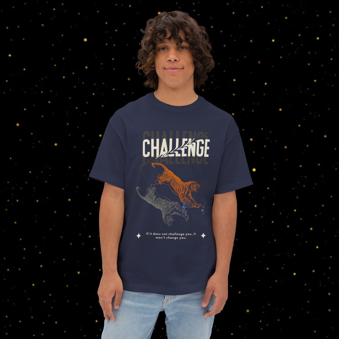 Tiger-T-Shirt <Herausforderungsmentalität>