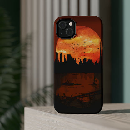 Mitternachts-Sonnenuntergang Handyhülle