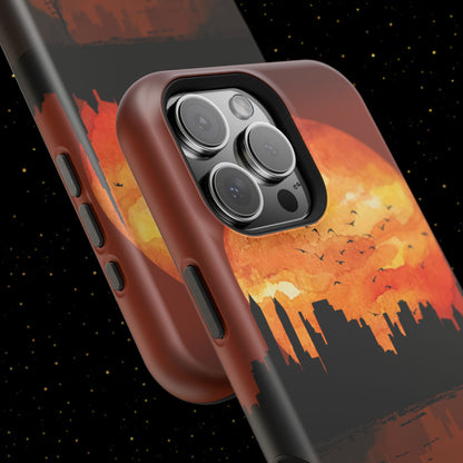 Mitternachts-Sonnenuntergang Handyhülle