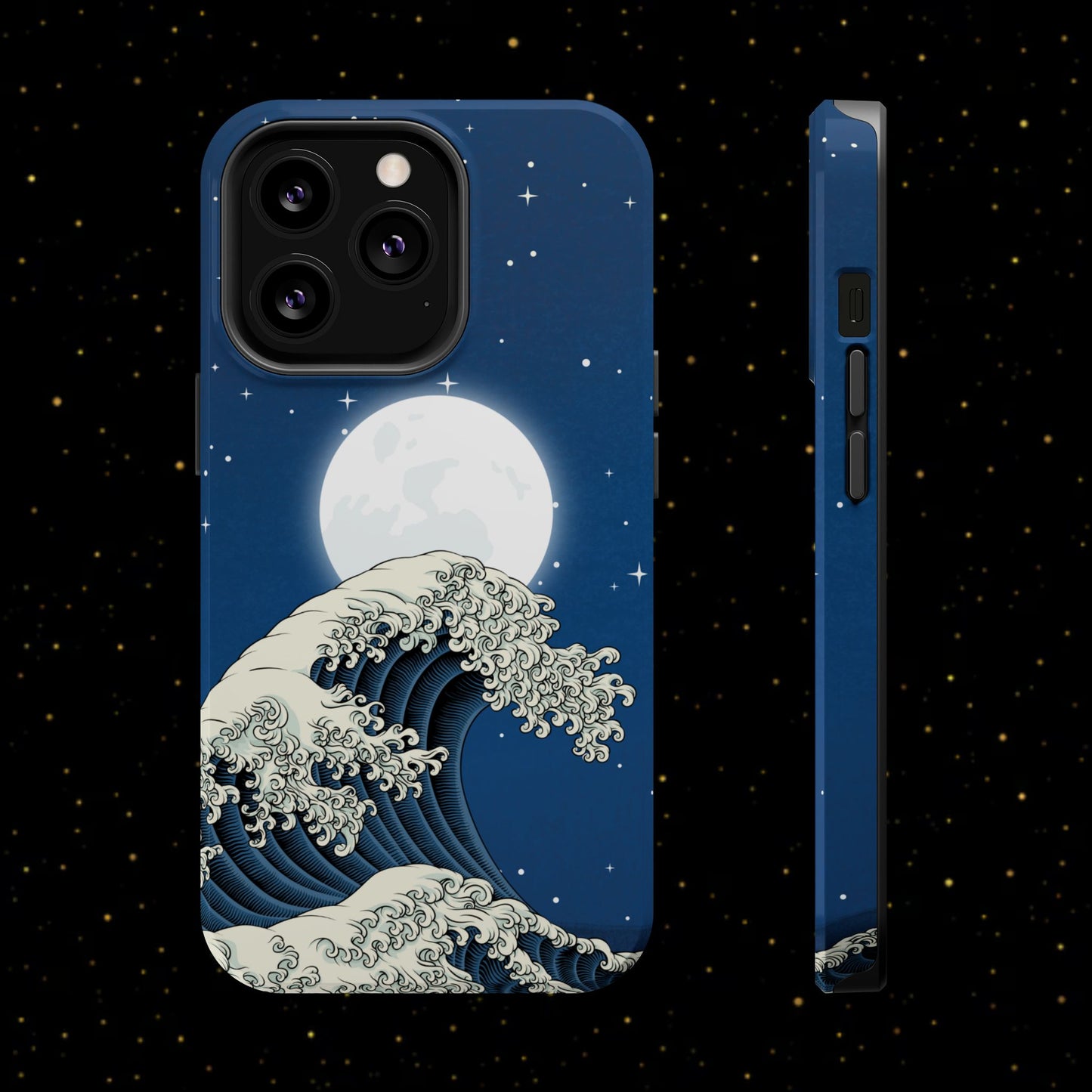 Magnetische Handyhülle <Mondlichtwelle>