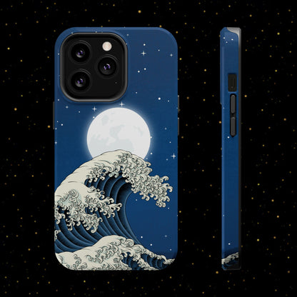 Magnetische Handyhülle <Mondlichtwelle>