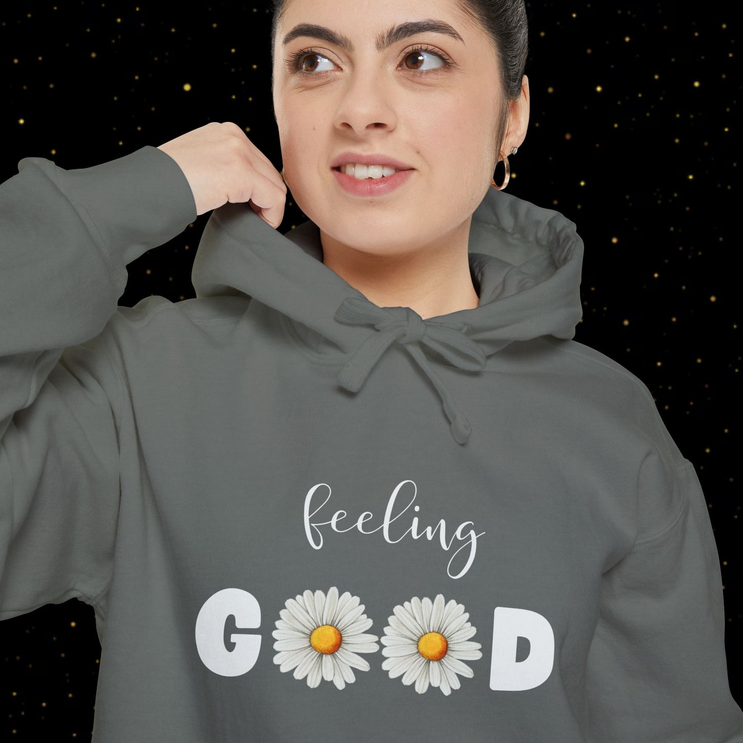 Feeling Good Gänseblümchen Kapuzenpullover
