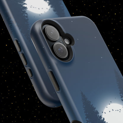 Handyhülle mit Hirschmotiv aus dem Nachtwald