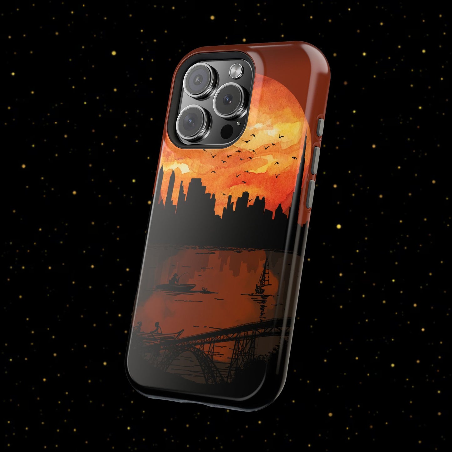 Mitternachts-Sonnenuntergang Handyhülle