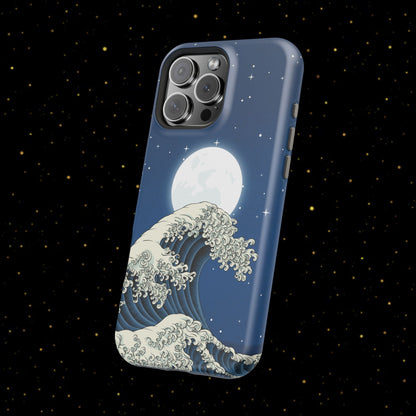 Magnetische Handyhülle <Mondlichtwelle>