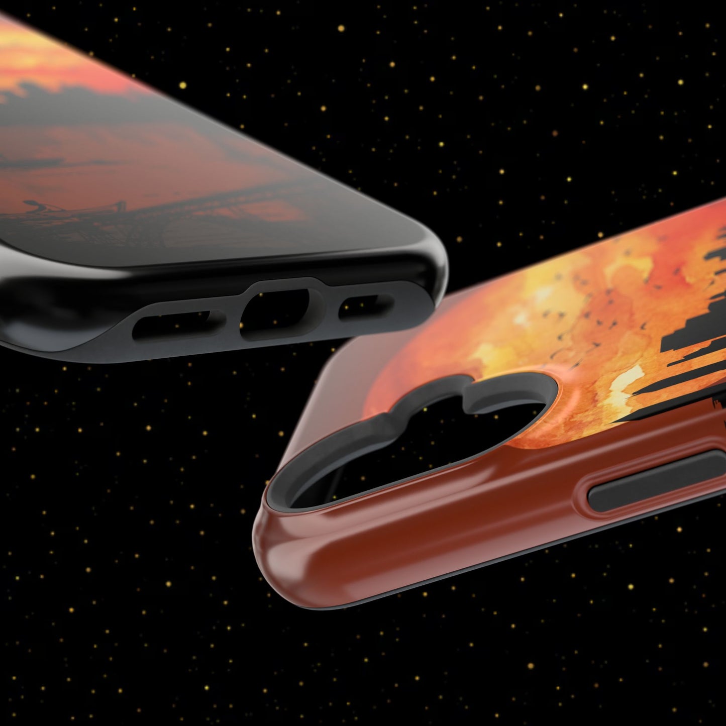 Mitternachts-Sonnenuntergang Handyhülle