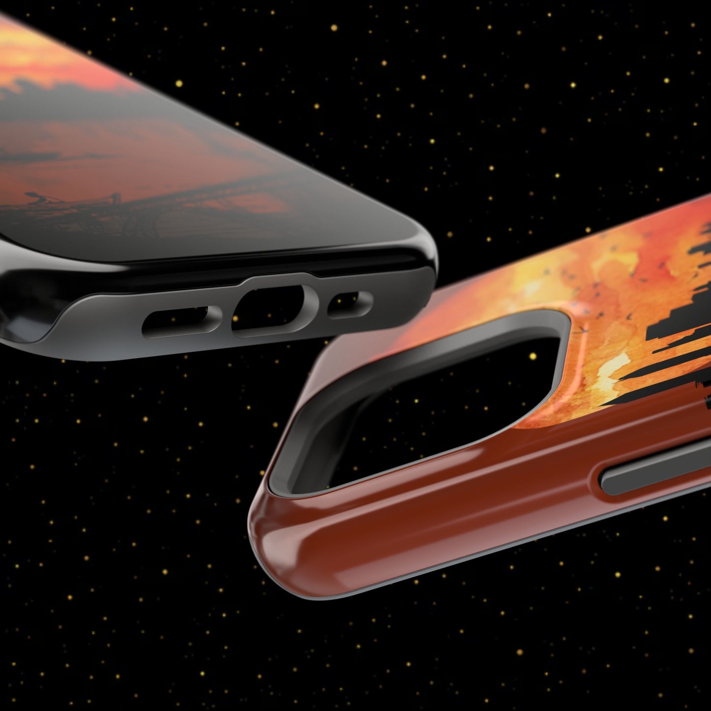 Mitternachts-Sonnenuntergang Handyhülle