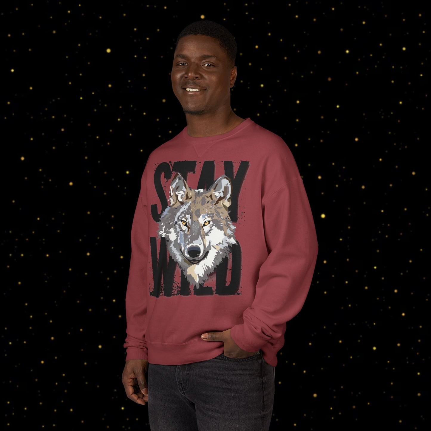 Stay Wild Wolf Sweatshirt