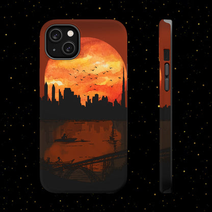 Mitternachts-Sonnenuntergang Handyhülle