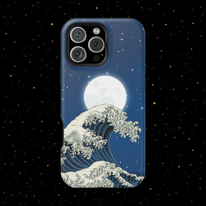 Magnetische Handyhülle <Mondlichtwelle>