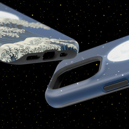 Magnetische Handyhülle <Mondlichtwelle>