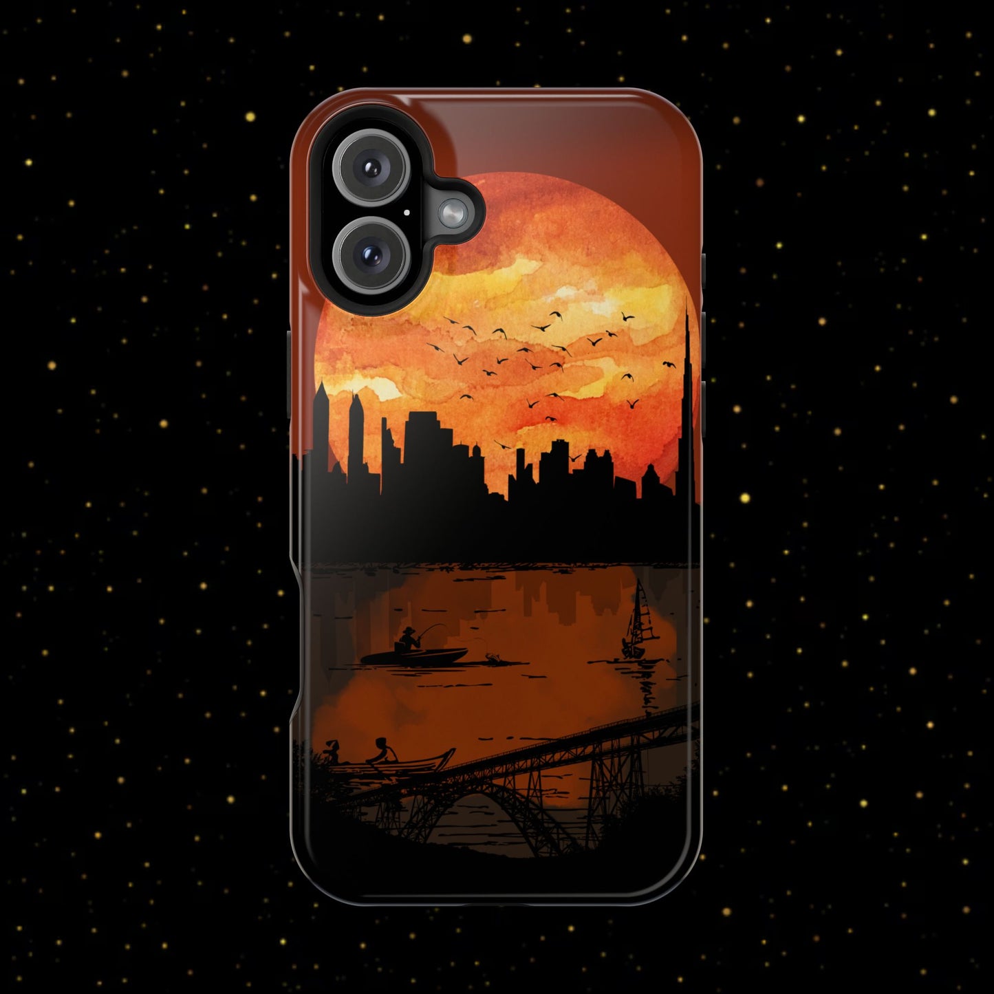 Mitternachts-Sonnenuntergang Handyhülle