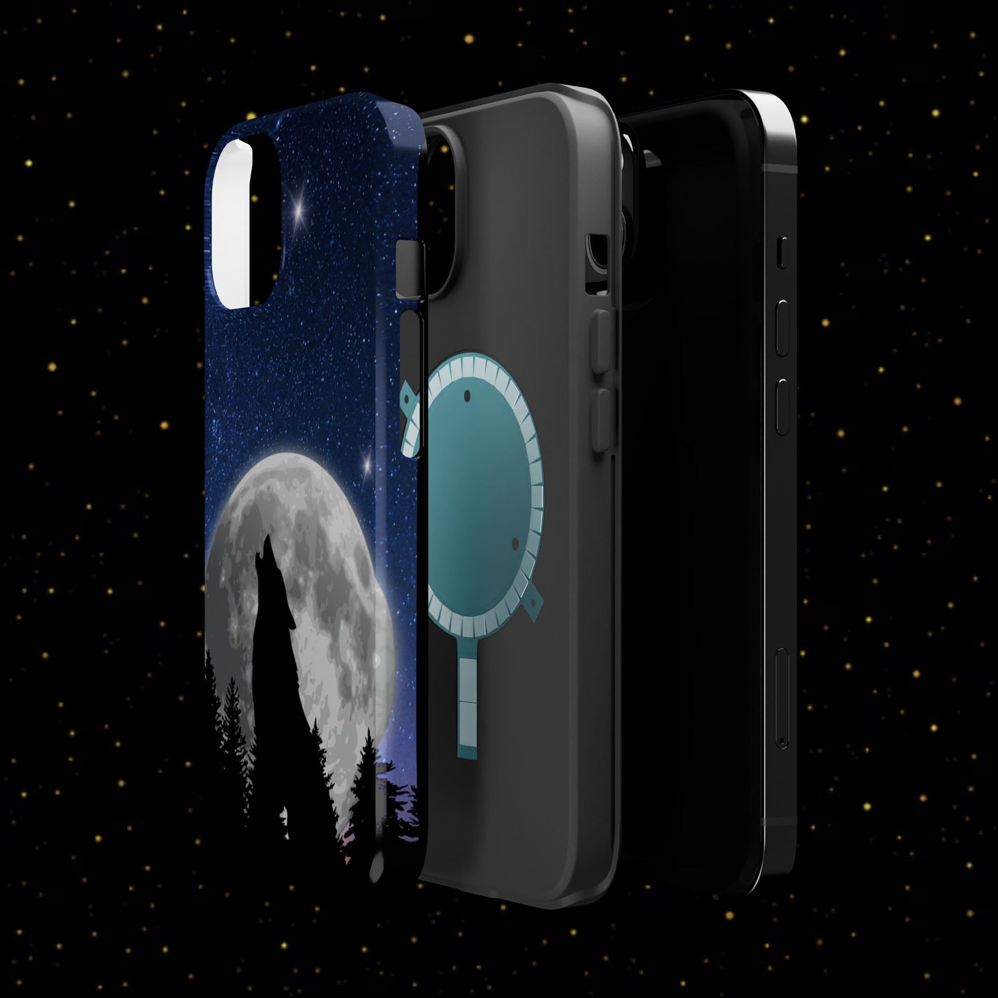 Wolfsheulen Mond Handyhülle